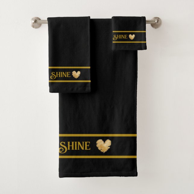 Ensemble de serviettes Born to Shine (En situation)