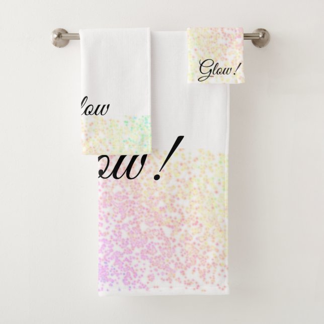 Ensemble de serviettes brillantes (En situation)