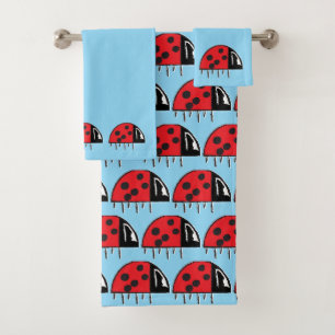 Ensemble de serviettes coccinelle