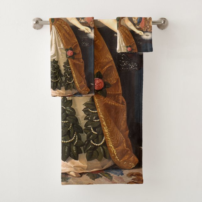 Ensemble de serviettes d'art "Doña Dolores Tosta" (En situation)