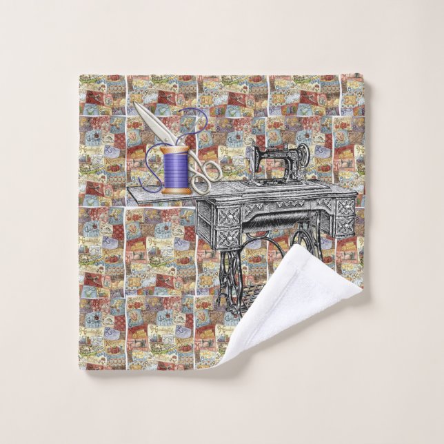 Ensemble de serviettes de bain à coudre victorien (Gant de toilette)