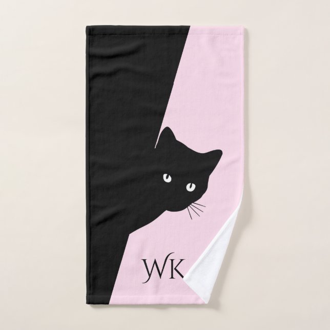 Ensemble de serviettes de bain à monogramme au mot (Serviette à main)