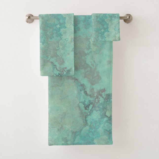 Ensemble de serviettes de bain Abstrait en marbre  (En situation)