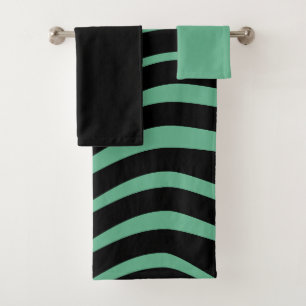 Ensemble de serviettes de bain Abstrait vert Bauha