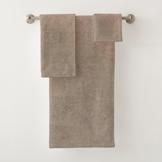 Ensemble de serviettes de bain américaine en coule (En situation)