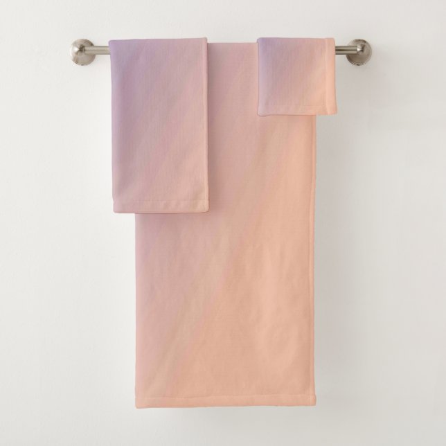 Ensemble de serviettes de bain américaine en coule (En situation)