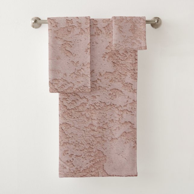 Ensemble de serviettes de bain américaine en coule (En situation)