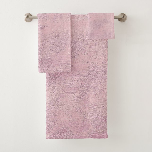 Ensemble de serviettes de bain américaine en coule (En situation)