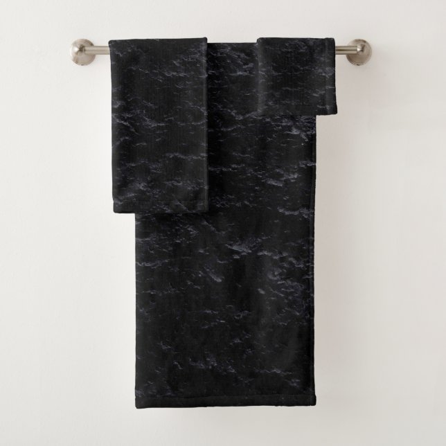 Ensemble de serviettes de bain américaine en coule (En situation)