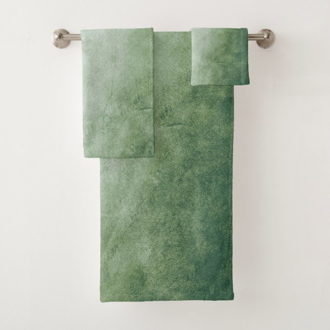 Ensemble de serviettes de bain américaine en coule (En situation)