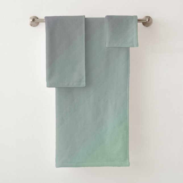 Ensemble de serviettes de bain américaine en coule (En situation)