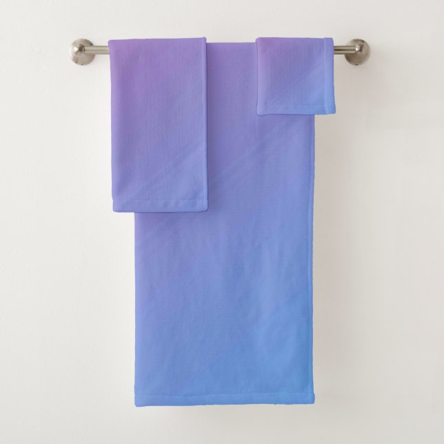 Ensemble de serviettes de bain américaine en coule (En situation)