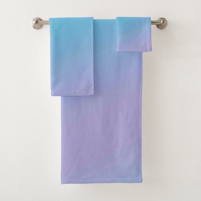 Ensemble de serviettes de bain américaine en coule (En situation)