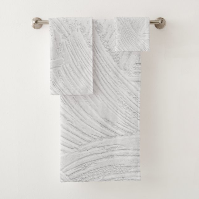Ensemble de serviettes de bain américaine en coule (En situation)