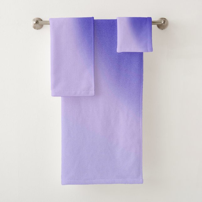 Ensemble de serviettes de bain américaine en coule (En situation)
