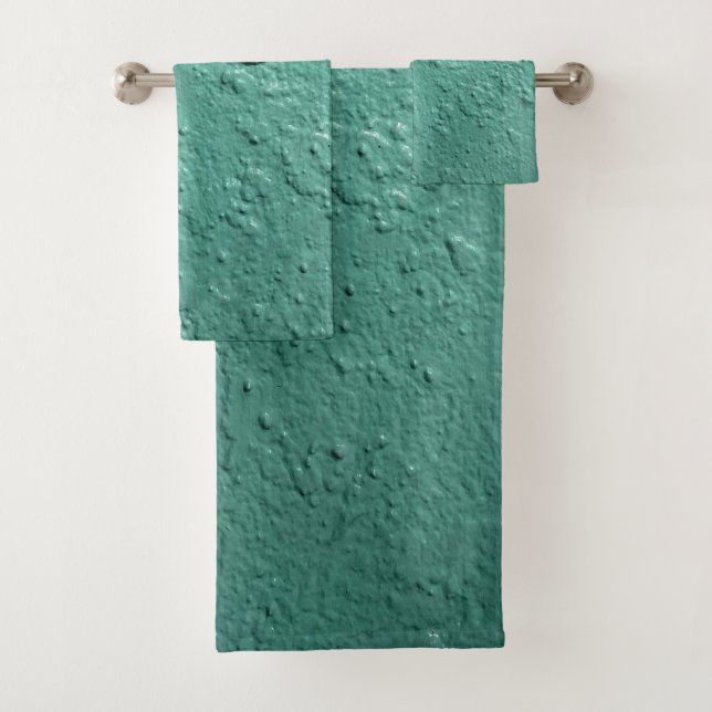 Ensemble de serviettes de bain américaine en coule (En situation)