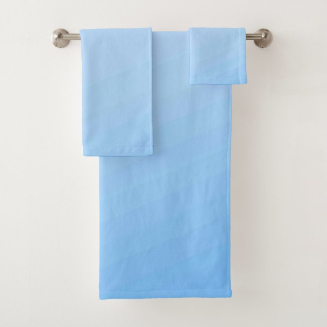 Ensemble de serviettes de bain américaine en coule (En situation)