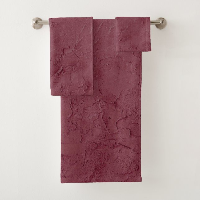 Ensemble de serviettes de bain américaine en coule (En situation)