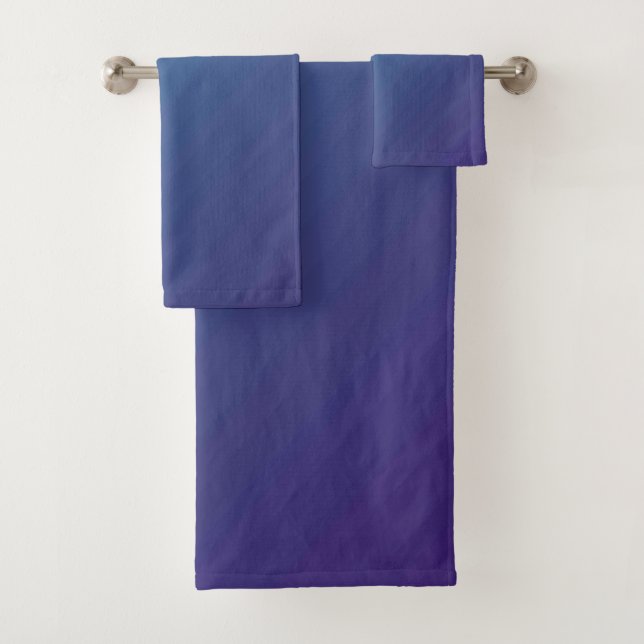 Ensemble de serviettes de bain américaine en coule (En situation)