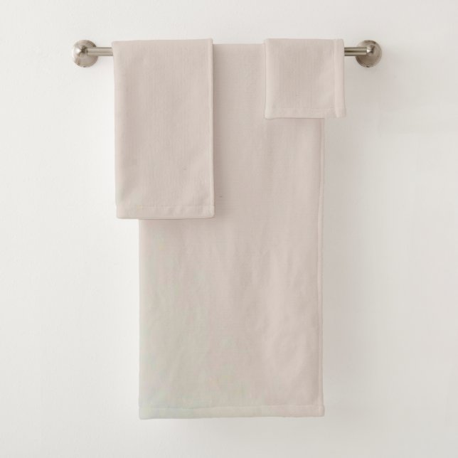 Ensemble de serviettes de bain américaine en coule (En situation)