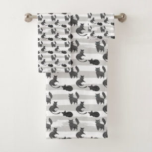 ensemble de serviettes de bain amoureux de les cha
