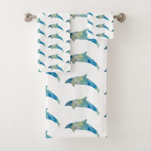 Ensemble de serviettes de bain animal Dolphin Coas