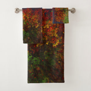 Ensemble de serviettes de bain arc-en-ciel en chut