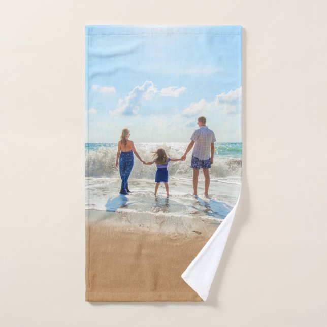 Ensemble de serviettes de bain avec photo personna (Serviette à main)