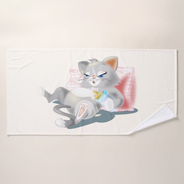 Ensemble de serviettes de bain Babay Kitten - Coul (Serviette de bain)