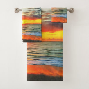 Ensemble de serviettes de bain Banderas Bay Sunset