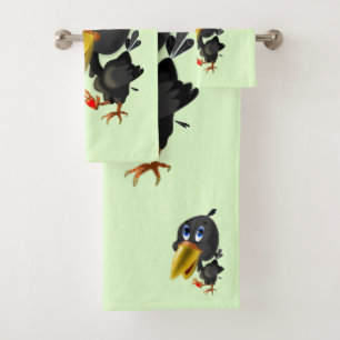 Ensemble de serviettes de bain Bird with Heart - V