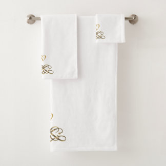 Ensemble De Serviettes De Bain Blanc Classique