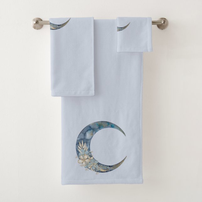 Ensemble de serviettes de bain Blue Moon (En situation)