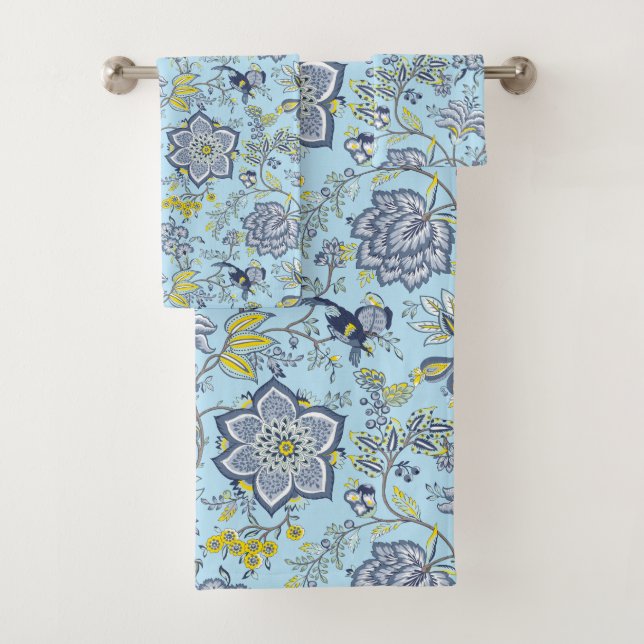 Ensemble de serviettes de bain Blue Paradise (En situation)