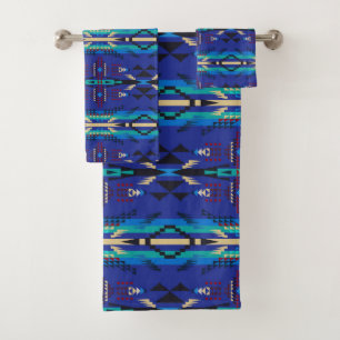 Ensemble de serviettes de bain Blue Southwestern C