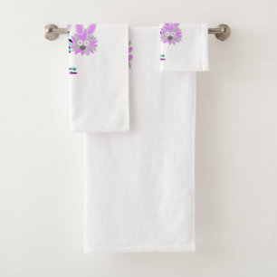Ensemble de serviettes de bain Bunny Fuzzies