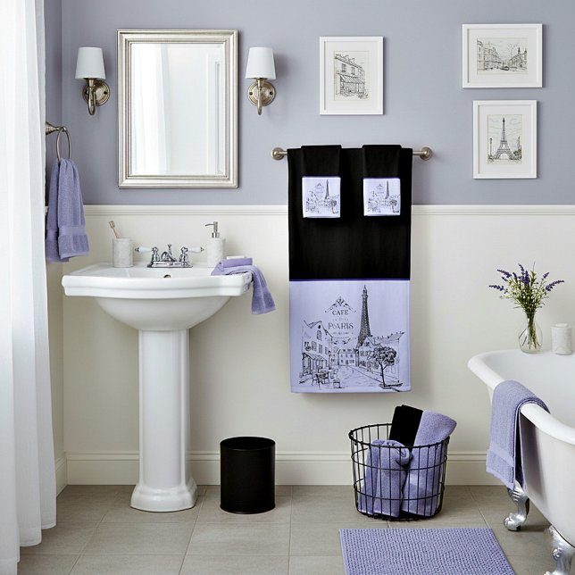 Ensemble de serviettes de bain Cafe Paris (Créateur téléchargé)