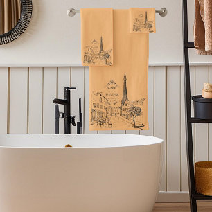 Ensemble de serviettes de bain Cafe Paris