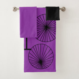 Ensemble de serviettes de bain circulaire mobile