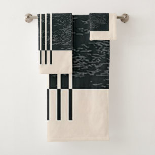 Ensemble de serviettes de bain "Contemporary Black