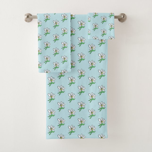 Ensemble de serviettes de bain Daisy Cadeau (En situation)