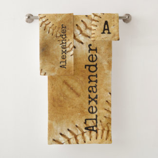Ensemble de serviettes de bain de base-ball de spo