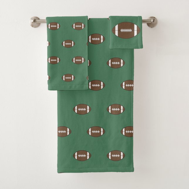 Ensemble de serviettes de bain de football Cadeau (En situation)