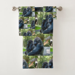 Ensemble De Serviettes De Bain De Gorilla