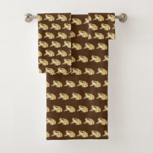 Ensemble de serviettes de bain de la grenouille en