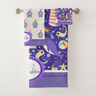 Ensemble de serviettes de bain de la Marine de pla
