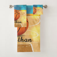 Ensemble de serviettes de bain design Basketball
