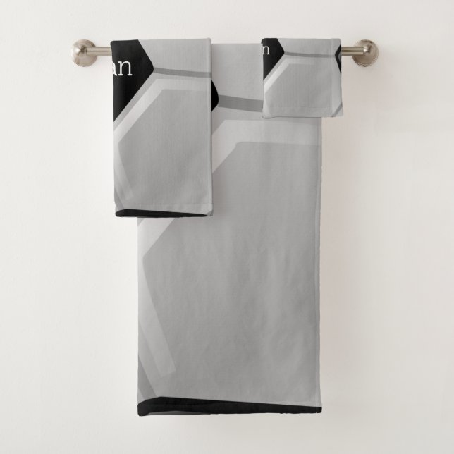 Ensemble de serviettes de bain design de balle de  (En situation)