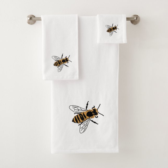 Ensemble de serviettes de bain d'insectes Illustra (En situation)