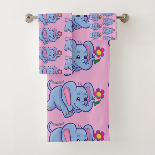 Ensemble de serviettes de bain Éléphant Daisy dans (En situation)